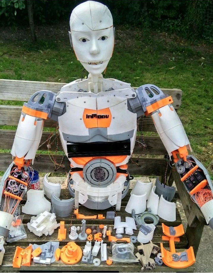 Inmoov Robot 3D Printed